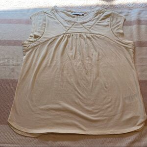 Prana Privi Cream Colored Top, Size Large